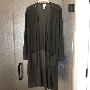 Chico’s long cardigan size 3